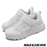 Skechers 童鞋 Uno Lite Donex 中童 白 全白 皮革 魔鬼氈 記憶鞋墊 運動鞋 小朋友 403671LWHT