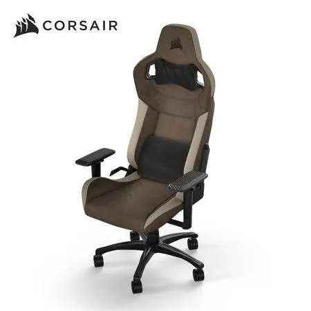 海盜船 CORSAIR T3 RUSH 人體工學電競椅(棕色/布質)