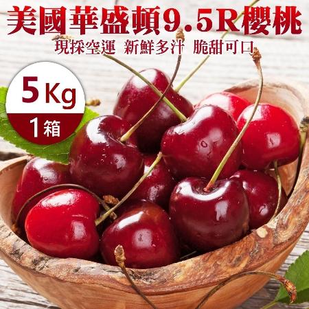 【果之蔬】美國華盛頓9.5R櫻桃原裝箱(約5kg/箱)