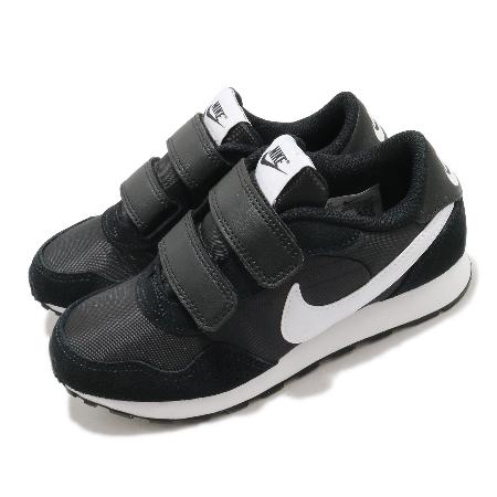 Nike 童鞋 MD Valiant PSV 黑 白 魔鬼氈 小朋友 中童 黑底白勾 CN8559-002