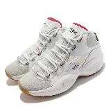 Reebok Question Mid 籃球鞋 白 彩色 膠底 Iverson 艾佛森 男鞋 GY2641