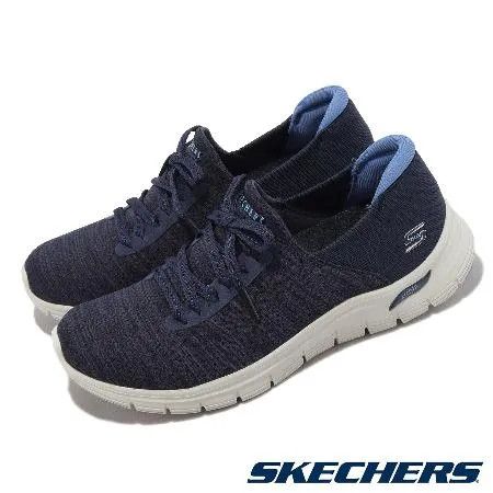 Skechers 休閒鞋 Arch Fit Vista-Entranced 女鞋 藍 深藍 足弓支撐 運動鞋 104373NVY