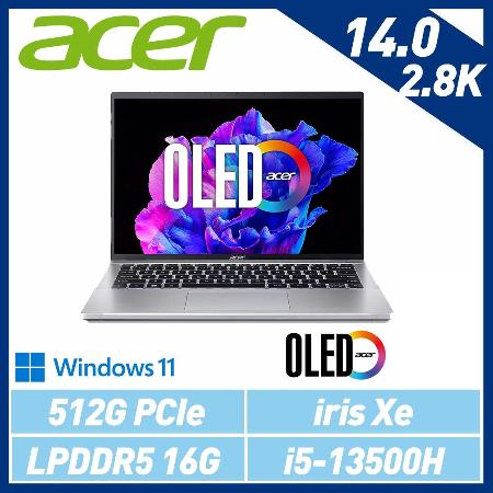 (雙11瘋殺)ACER Swift Go SFG14-71-513W 星空銀 13代OLED筆電