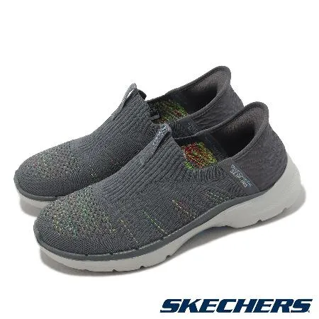 Skechers 休閒鞋 Go Walk 6-Valentina 女鞋 灰 瞬穿科技 套入式 健走鞋 記憶鞋墊 124566CCMT