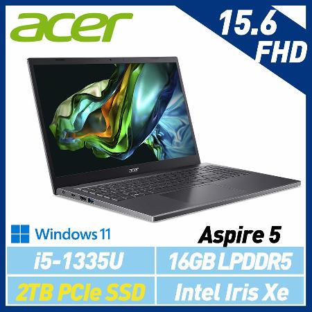 13代新機【硬碟升級】ACER 宏碁Aspire 5 A515-58M-50Z1 灰15吋效能筆電