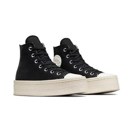 CONVERSE  女男款 帆布鞋高統 CTAS MODERN LIFT HI BLACK/BLACK -A06141C