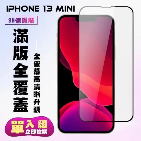 IPhone 13 MINI  保護貼 滿版黑框高清手機保護貼