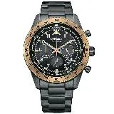 CITIZEN星辰 Chronograph系列 時尚計時光動能腕錶／CA4556-89E／43mm