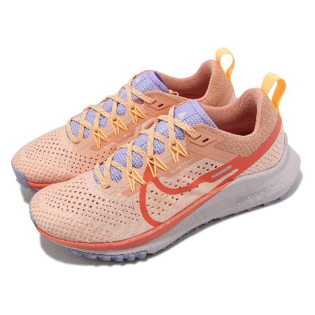Nike 越野跑鞋 Wmns React Pegasus Trail 4 女鞋 橘 緩震 小飛馬 路跑 運動鞋 DJ6159-800
