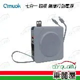 【amuok】行動電源 無線充電 BS-NC10K-GR 灰 7合1(車麗屋)