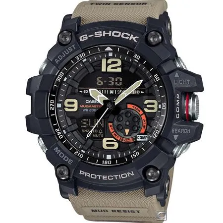 CASIO 卡西歐 G-SHOCK 極限陸上強悍運動錶 GG-1000-1A5 黑x卡其