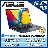 【送機械鍵盤】ASUS Vivobook M1502QA-0031B5800H 午夜藍 (AMD R7-5800H