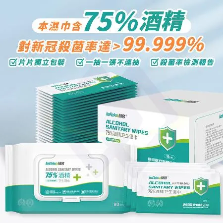【禾統】75%酒精濕巾 酒精擦巾 濕巾 消毒清潔 隨身包 食品級酒精