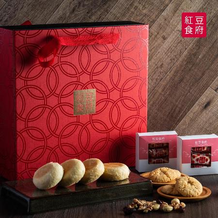 【紅豆食府】喜月蘇式月餅心太軟中秋禮盒(9入)(附提袋)x1盒