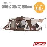 【Coleman】氣候達人2-ROOM COCOON Ⅲ 一房一廳炊事露營帳篷5-6人.客廳帳棚/CM-36431