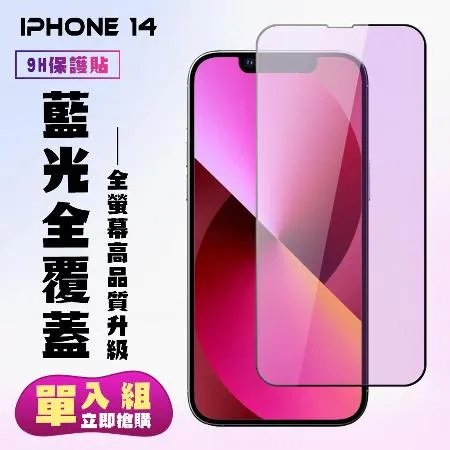 IPhone 13 IPhone 13 PRO Iphone 14保護貼 滿版黑框藍光手機保護貼