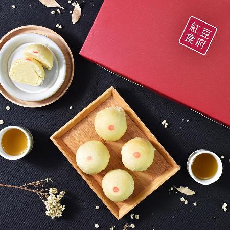 《紅豆食府》經典綠豆椪禮盒(50g*6顆/盒，共1盒)