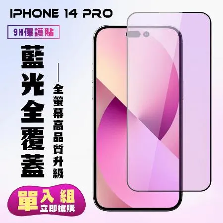 IPhone 14 PRO 保護貼 滿版黑框藍光手機保護貼