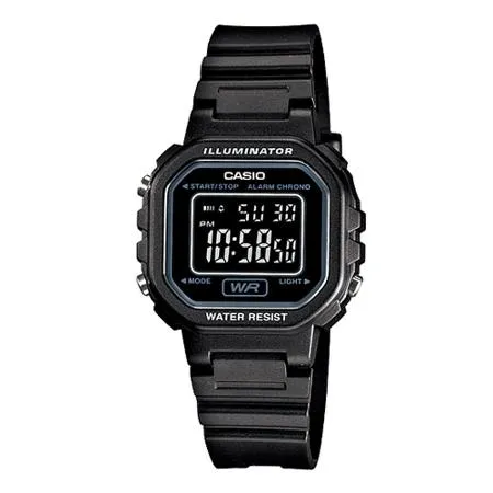 CASIO 卡西歐 中性女錶 電子錶 橡膠錶帶 防水 LA-20WH-1B (LA-20WH)