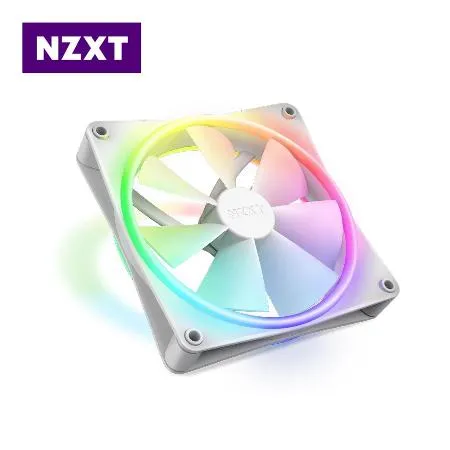 NZXT恩傑 F120 RGB Duo 12公分 雙面彩光海灣扇(白)