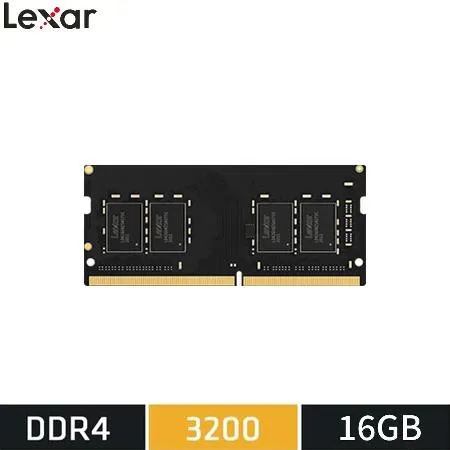 雷克沙Lexar DDR4 3200/16G SO-DIMM 筆記型電腦記憶體