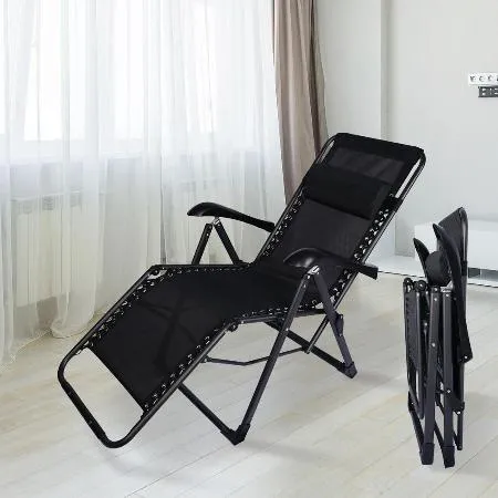 【AOTTO】免安裝五段可調節透氣折疊躺椅(躺椅 午休椅 午睡椅)