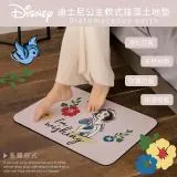 【收納王妃】Disney 迪士尼 優雅公主 軟式珪藻土 地墊 60x40x0.5 小美人魚 花木蘭 硅藻土 腳踏墊 防潮