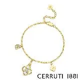 【Cerruti 1881】限量2折 經典PETALOS手鍊 全新專櫃展示品(CB5102 金色)