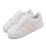 adidas 休閒鞋 Superstar XLG W 女鞋 白 橘 皮革 貝殼頭 鋸齒三線 三葉草 愛迪達 IF3004