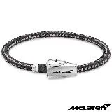 【McLaren】限量2折 頂級英國超跑不銹鋼真皮手環 全新專櫃展示品(MG0207 190mm)