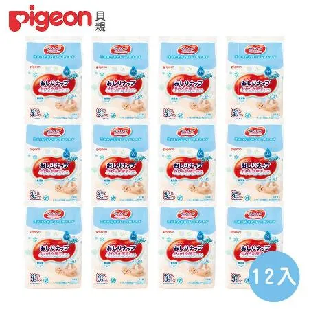 《Pigeon 貝親》加厚型純水濕巾80抽x12包