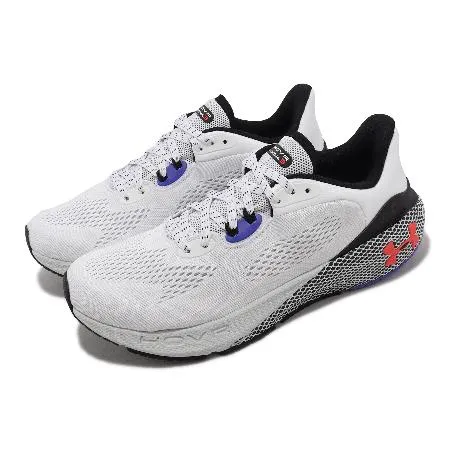 Under Armour 慢跑鞋 HOVR Machina 3 男鞋 白 黑 透氣 運動鞋 UA 3024899113