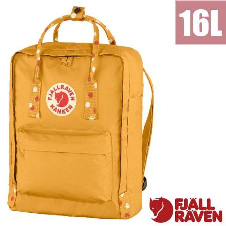 【瑞典 Fjallraven】小狐狸 Kånken 多功能輕量防潑水日用背包/23510-160-916 赭黃/五彩紙屑