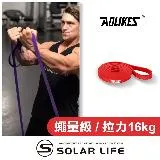 AOLIKES 重訓健身瑜珈彈力拉力帶208cm 紅7-16kg.阻力帶拉力圈 高彈力乳膠 彈性阻力圈 多功能彈力繩