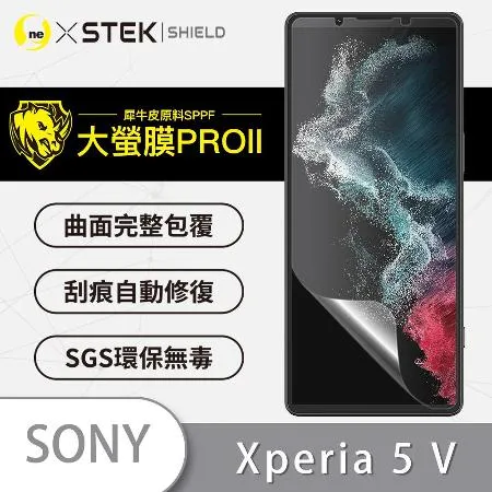 【大螢膜PRO】Sony Xperia 5 V 螢幕保護貼  3倍抗撞 車用犀牛皮 刮痕自動修復