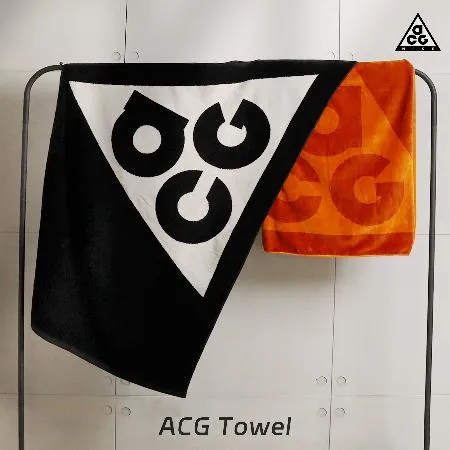 Nike 大毛巾 ACG Towel 浴巾 純棉 黑 白 雙面 運動毛巾 N100882001-2OS