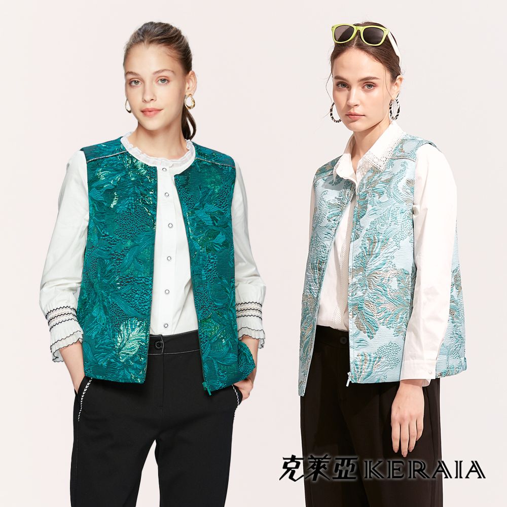 【KERAIA 克萊亞】靜謐魔幻森林大氣外搭背心