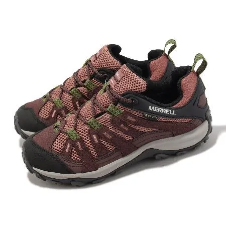 Merrell 登山鞋 Alverstone 2 GTX 女鞋 珊瑚紅 黑 防水 越野 戶外 郊山 ML037548