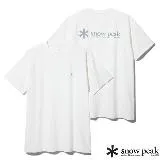 【日本 Snow Peak】Snow Peak Logo 圓領短袖T恤.運動休閒上衣/TS-23AU001 WH 白色