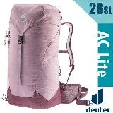 ☆【德國 Deuter】AC LITE網架直立式透氣背包28SL/3420921 粉紫