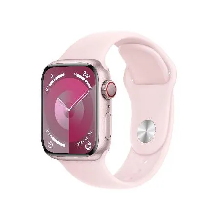 Apple Watch S9 (GPS+行動網路) 41mm - 粉色鋁合金錶殼