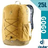 【DEUTER】GoGo DayPack 3D透氣休閒旅遊後背包28L(減壓肩帶+扣腰帶)/3813224 薑黃