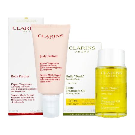 CLARINS克蘭詩 宛若新生撫紋霜175ml+身體調和護理油(新版)100ml [國際航空版]