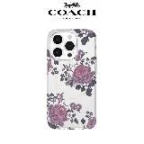 【COACH】iPhone 15系列 MagSafe 精品手機殼 牡丹