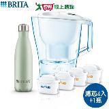 BRITA 愛奴娜濾水壺3.5L(4濾芯+1瓶)提醒更換 可生飲 過濾