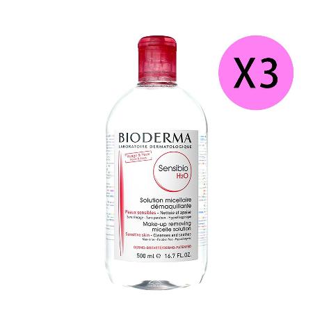 BIODERMA H2O 高效潔膚液 500ml 超值3入組 -國際航空版