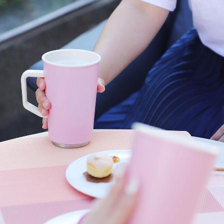 【JIA 品家】虹彩鋼 琺瑯不鏽鋼環保馬克杯350ml