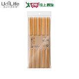 UdiLife優的生活大師 品木屋(二代)金檀原木筷-5雙入 SGS檢驗 天然實【愛買】