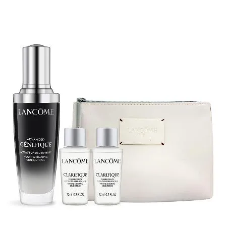 LANCOME 蘭蔻超未來賦活露+活粹晶露+化妝包周慶完美組