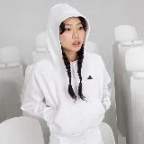 【ADIDAS】 W Z.N.E. FZ 女連帽外套-白-IN5133